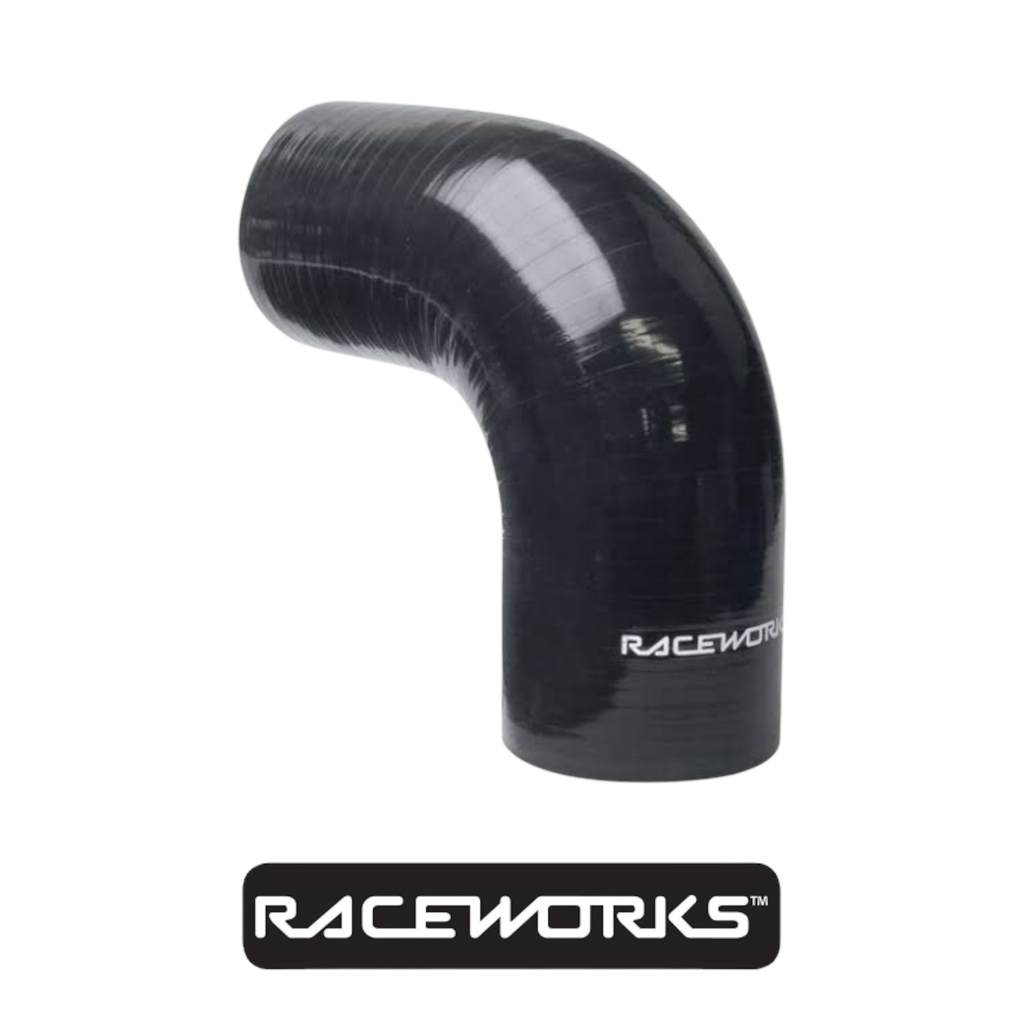 Raceworks Silicone Hose 90 Degree Elbow 4” (101MM) Black SHE-090-400BK by Fast Industries