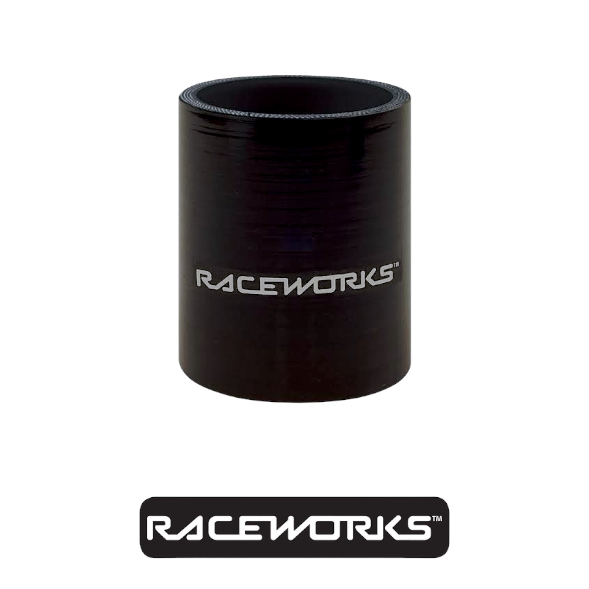 Raceworks Silicone Hose Straight 3” (76MM) X 75MM Black SHS-300BK by Fast Industries