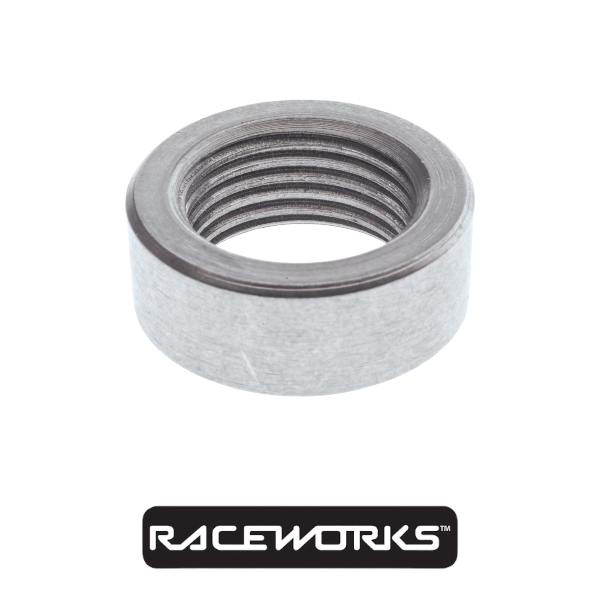 Raceworks Steel Oxygen Sensor Bung RWF-989-M18-S by Fast Industries