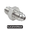 Raceworks UNF Male 7/16”-24 to Male Flare AN-4 Stainless Seal (Dual Seal) RWF-355-04SS by Fast Industries