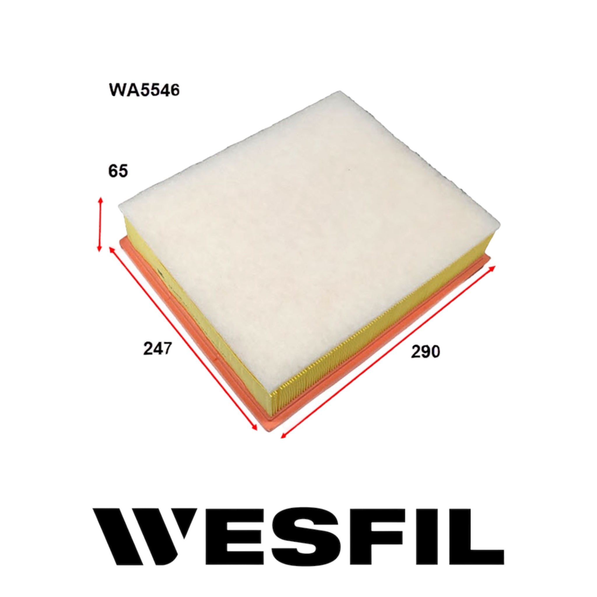 Wesfil Air Filter WA5546 – Fits Volkswagen Crafter 2.0L Diesel (2017–on) by Fast Industries